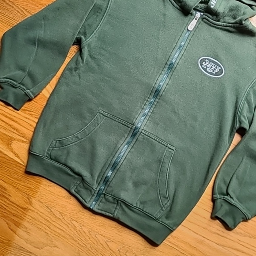 Size 10/12 kid NY Jets hooded sweatshirt - Picture 5 of 10